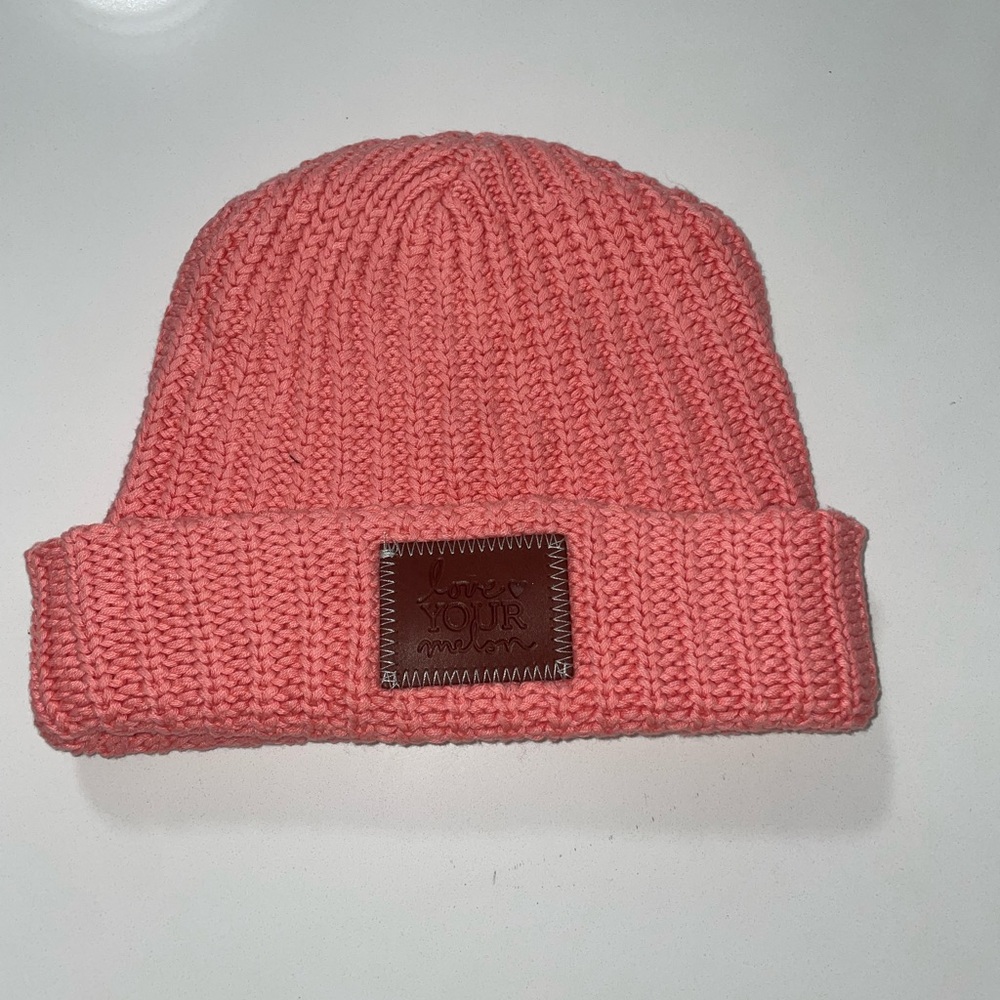 Love your melon knit beanie